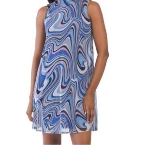 Tash+Sophie Making Waves Groovy Sleeveless Mini Dress Small Used